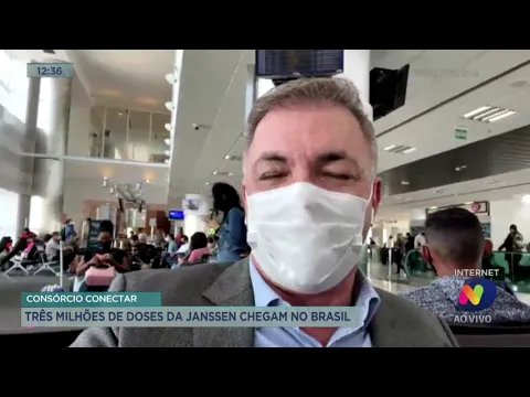 Três milhões de doses da Janssen chegam ao Brasil