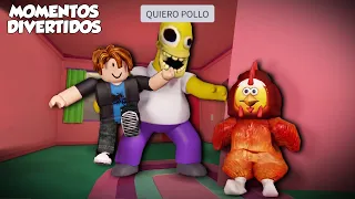 ESCAPA DEL HOMERO HAMBRIENTO MALVADO (momentos divertidos) (roblox)