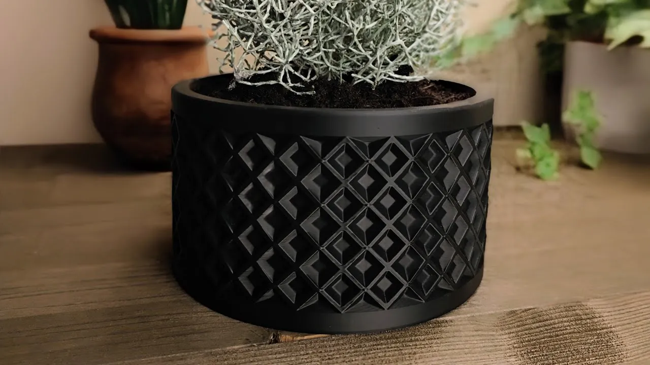 Design Plant Pot "Thousand squares"