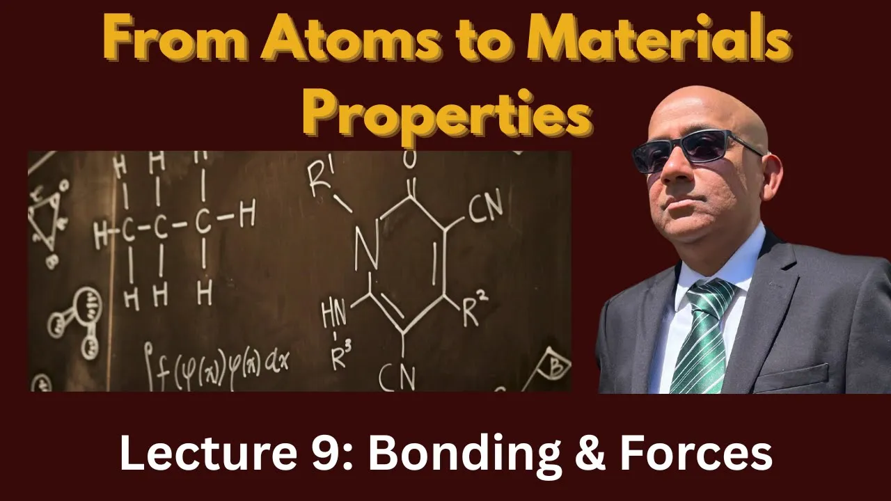 Nanotechnology Lecture 9 | Interatomic Bonding & Forces in Solids