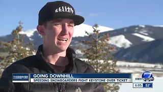 Snowboarders busted for ripping down family run at Keystone boarders say they were in control