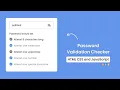Password Validation Checker in HTML CSS JavaScript Doxa Dev