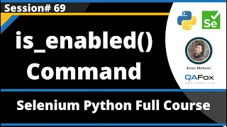 is - enabled Command in Selenium Python Session 69