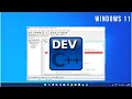 How to install DEV C on Windows 11