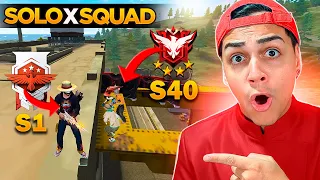 É ISSO QUE UM MESTRE RAIZ FAZ COM SQUAD DE MESTRES NUTELA NA RANQUEADA DO FREE FIRE!!