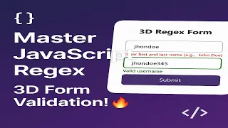 Form Validation with JavaScript Regular Expressions JavaScript Regex for Beginners