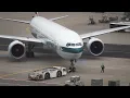Cathay Pacific Boeing 777-300ER - Pushback/Taxi/Takeoff at Frankfurt