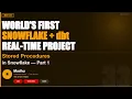 Stored Procedures in Snowflake Part 1 Time Variant