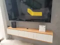 Installing Modern Wall Mounted Hanging TV Rack Cabinet Furniture