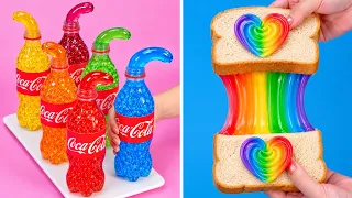 ❤️✨😍Ultimate Rainbow Cheese Sandwich | So Easy Cake Decorating Tutorials