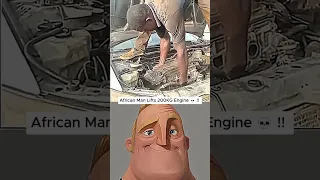 African Man Lifts 200KG Engine With Bare Hands 