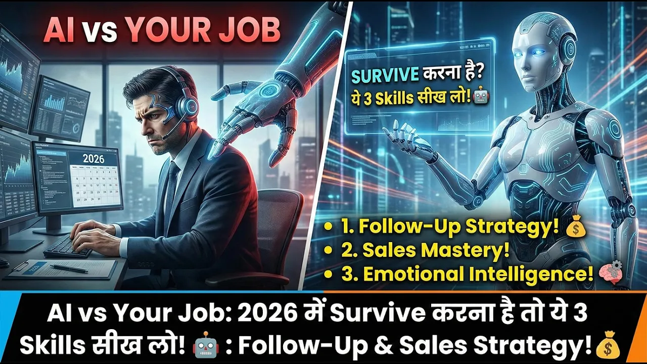 AI vs Your Job: 2026 में Survive करना है तो ये 3 Skills सीख लो! 🤖 : Follow-Up & Sales Strategy! 💰