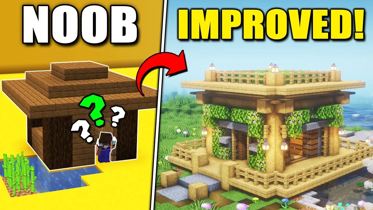 Minecraft SURVIVAL House Build Hacks & Ideas
