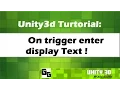 Unity3D on trigger enter display Text Tutorial 11