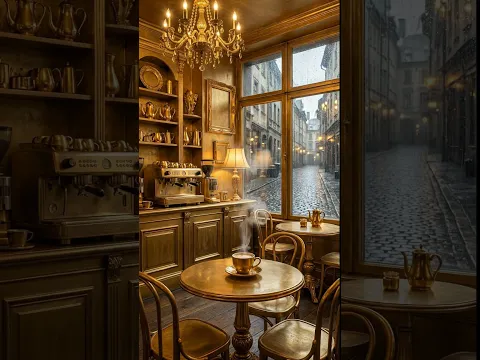 🎵Luxury Jazz Music: Golden Coffee Shop | SpaceFroot Golden Café🎵 | (short: 21)