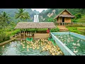 Download Lagu TIMELAPSE: Orphan Boy Building a Natural Duck Pond Beside His Farm House for the New Farming Season