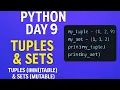 Learn Python Day 9 Tuples and Sets
