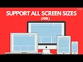 Support All Screen Sizes in XML Mobile Tablet Watch Desktop Android App Development Tutorials