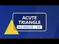 What is an Acute Triangle All Angles Less Than 90 Geometry Basics