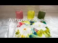 Download Lagu Watercolor Painting with 3 Glasses of Water