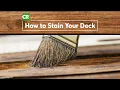 How to Stain a Wood Deck Consumer Reports