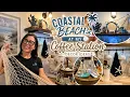 Coastal Beach Coffee Station Makeover Summer Decorating Ideas