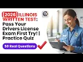 2026 Illinois DMV Written Test Pass Your Drivers License Exam First Try Practice Quiz