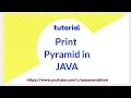 print pyramid in java program user input user input java program user define java program