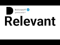 Relevant Synonyms Thesaurus Similar Words