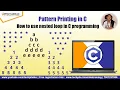 Pattern Printing in C programming in hindi how to use nested loop programming Techpile