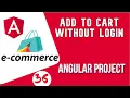 Angular project tutorial Add to Cart without user Login Angular E-commerce Project