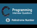 C Interview Questions tutorial - Palindrome Number Codenemy