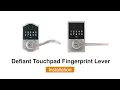 Defiant fingerprint lever - installation