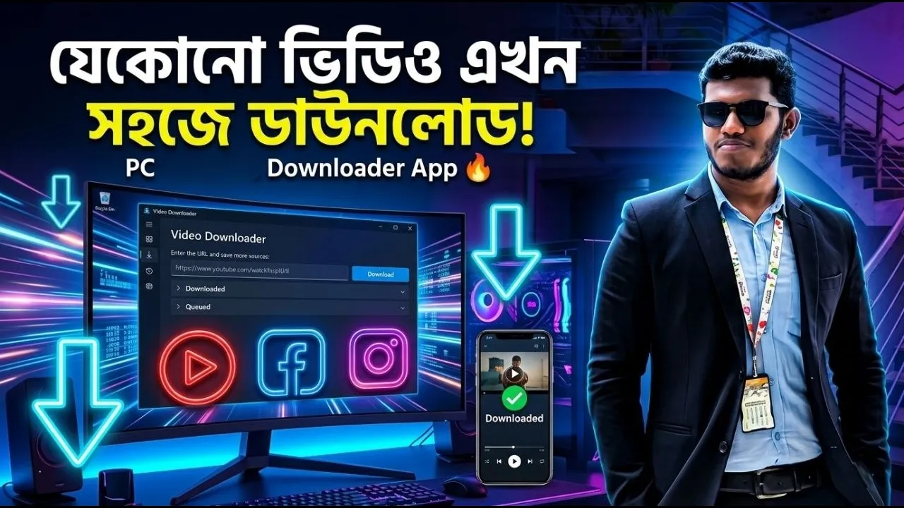 All Video Downloader App 🔥 | Easy YouTube Facebook Instagram Download|