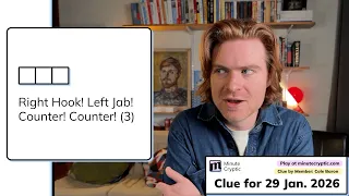 Minute Cryptic Clue 583 Right Hook Left Jab Counter Counter 3