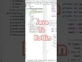 Convert Java Code To Kotlin