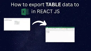 Export table data to Excel Sheet in ReactJS