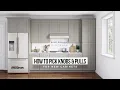 How to pick knobs and pulls for new cabinets using relative scale