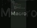 Macro in c programming