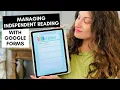 Managing Independent Reading With Google Forms
