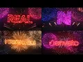 Fireworks Text Logo for After Effects Trapcode Particular
