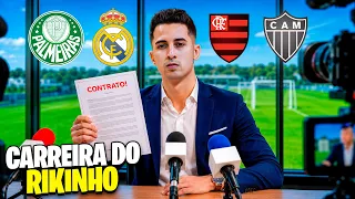 CRIANDO A CARREIRA DE FUTEBOL DO RIKINHO! SÓ TEVE TIME BOM