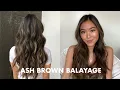 DARK TO ASH BROWN BALAYAGE ASIAN HAIR HAIR VLOG