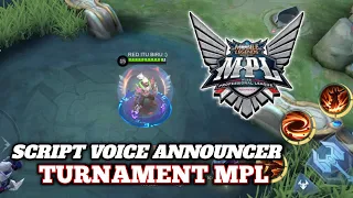 Download New Update Script Voice Announcer Tournament Mpl 2023 | Mobil legends MP3
