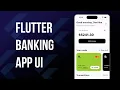 Build a Modern Banking App UI in Flutter Tutorial Silent Coding With Chill Background Music