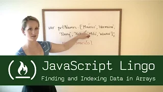 JavaScript Lingo Finding and Indexing Data in Arrays