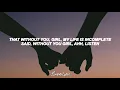 Sisqo - Incomplete (Lyrics)