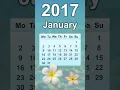 Download Lagu January 2017 Calendar