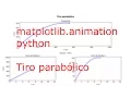 Animacion de un tiro parabolico con Python matplolib animation
