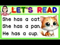 Reading Lesson for Kinder Grade1 Practice Reading Reading Lesson for Kids Beginners